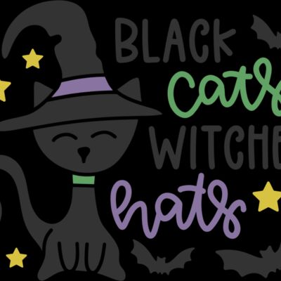 Black Cats & Witches Hat (1022) Thumbnail