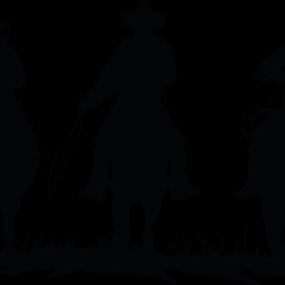 Cowboys Silhouette (1081) Thumbnail