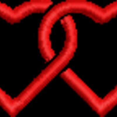Hearts chain 1.4 inches (0343) Thumbnail