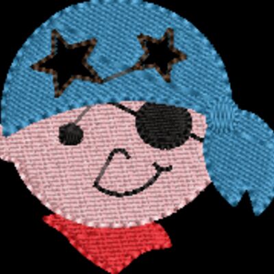 Pirate Face Boy Stars (0274) Thumbnail