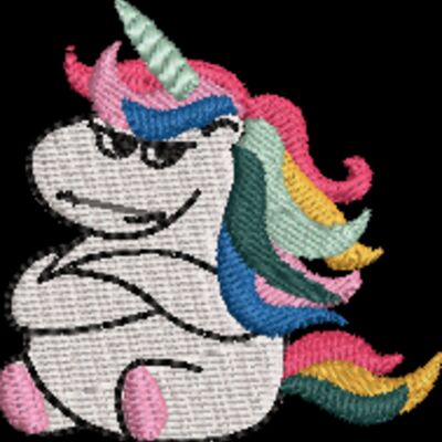 Grumpy Unicorn Patch (0398) Thumbnail