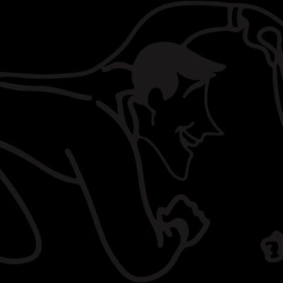 Curious George and Man Silhouette (0211) Thumbnail