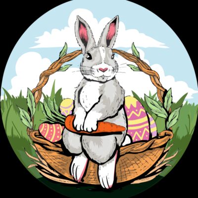 Cottage Style Easter Bunny  Thumbnail