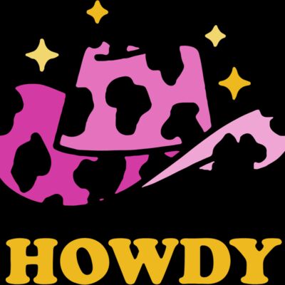 Howdy Pink Cowboy Hat (1068) Thumbnail
