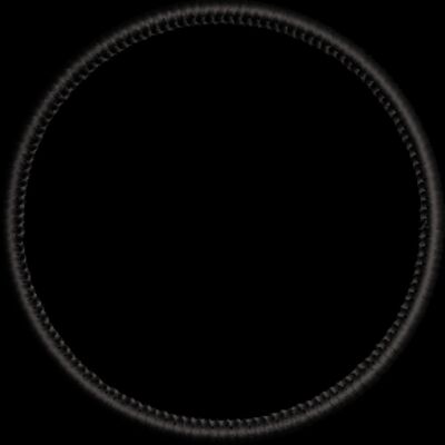 Marrow like patch border 3 inch circle Thumbnail